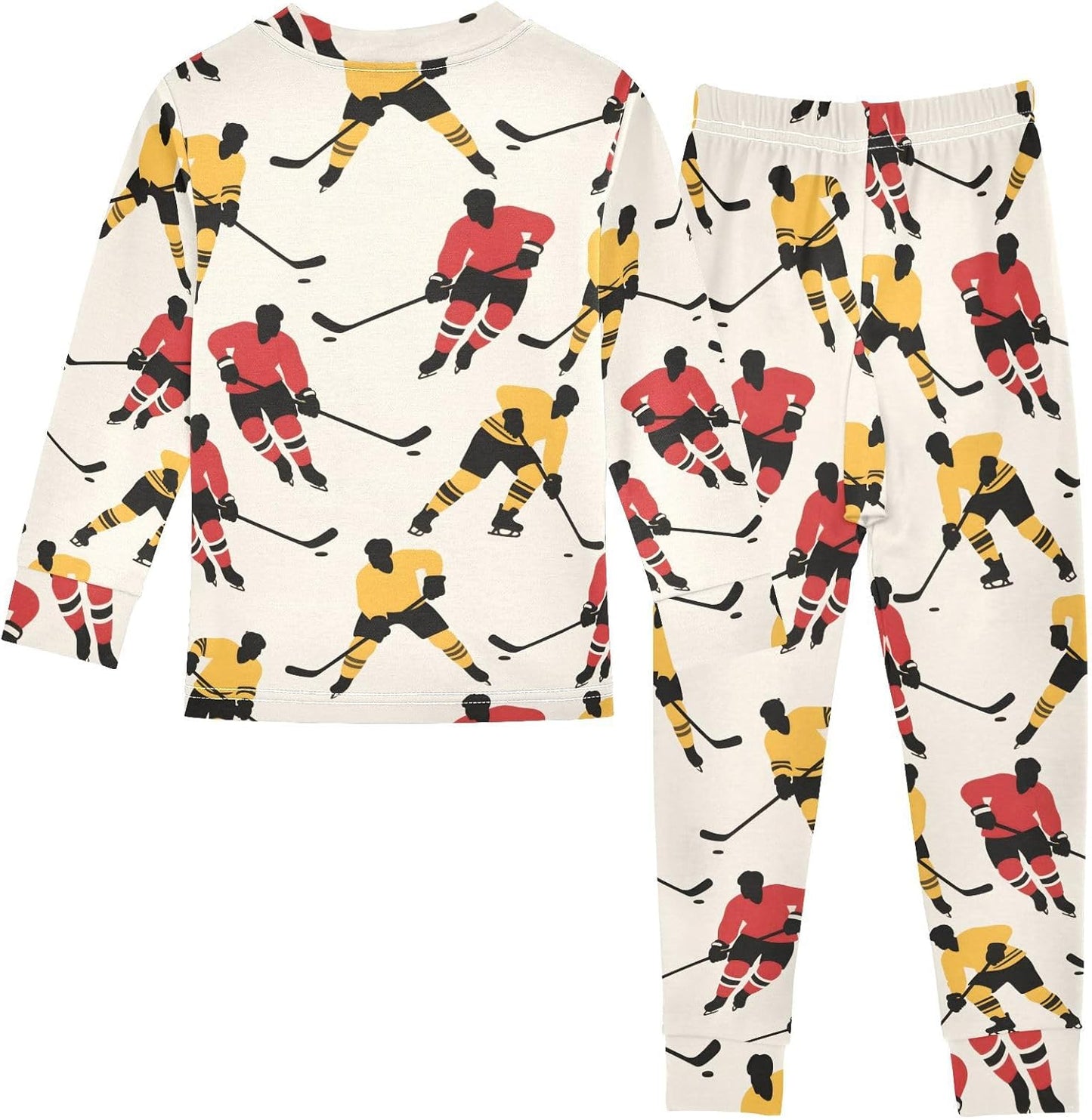 ALAZA Shark Starfish Palm Tree 2 Piece Pajama Set Long Sleeve Top and Pants Sleepwear Unisex - Colors A