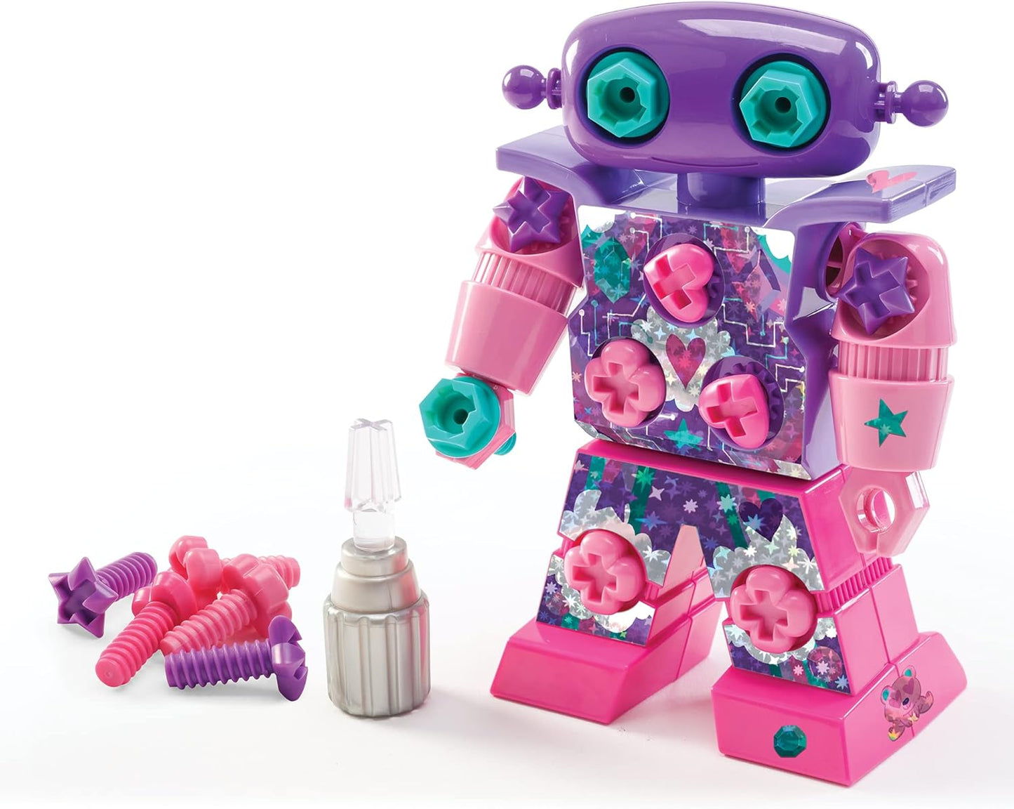 Educational Insights Design & Drill Robot - Construction Toys & Tools for Kids, Robot Toy Building Sets, Kids' Tool Set with Working Screwdriver, Take Apart STEM Set, Gifts for Boys & Girls Ages 3+