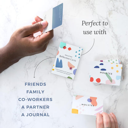 Holstee Reflection Cards - A Deck of 100+ Questions to Spark Meaningful Connections and Conversations