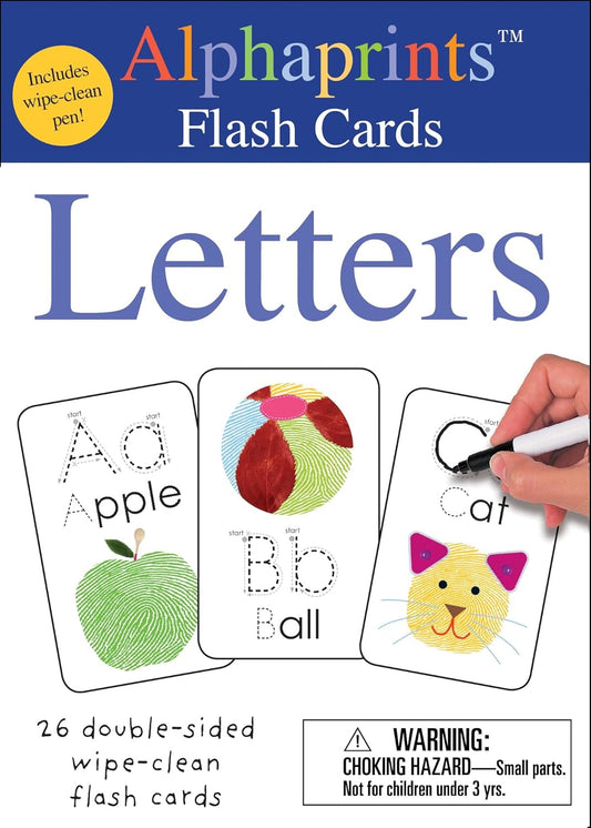 Alphaprints: Wipe Clean Flash Cards Letters