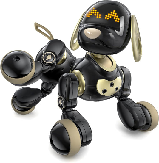 Ruko 18011 Smart Robot Dog, Interactive Puppy with 30 LED Expressions, Programmable Play, 2.4 GHz Remote & Gesture Control, Toy for Kids Age 3+