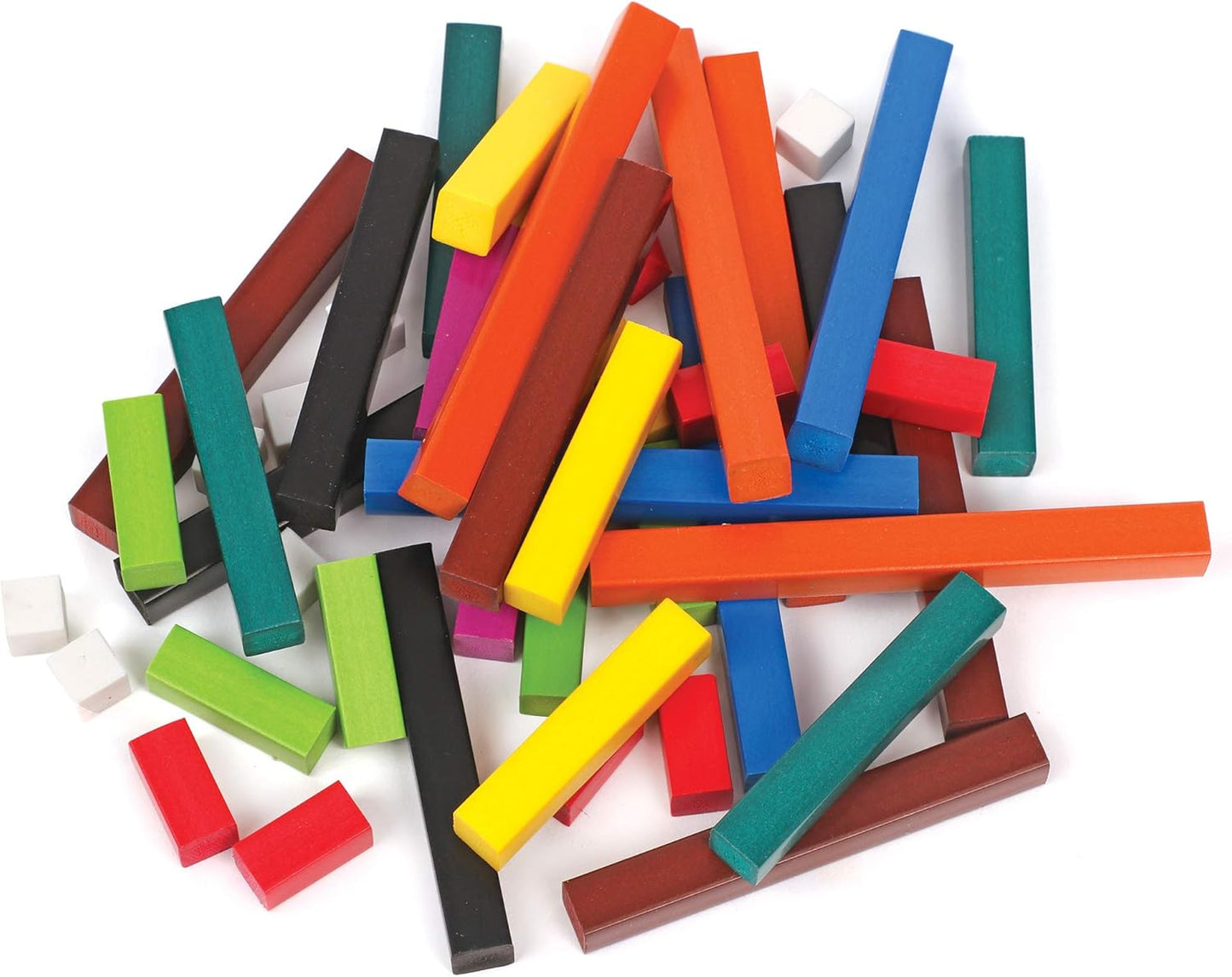 Learning Resources Cuisenaire Rods Multipak Wooden Rods, 12-18 Students, Six Sets of 74, Ages 4+