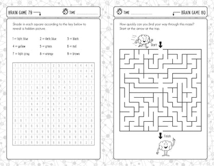 Brain Games for 8 Year Olds: Fun and Challenging Brain Teasers, Logic Puzzles, and More for Kids