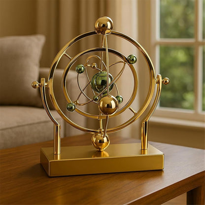 Celestial Orbit Perpetual Motion Pendulum, Kinetic Art Desk Decor 3D Space,Battery Powered Perpetual Motion Machine, Kinetic Art Desk Decor Science, Magnetic Balance Model for Home Or Office