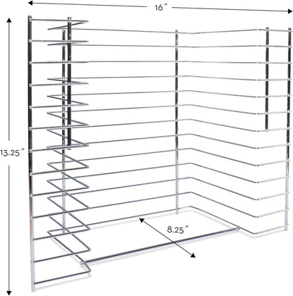 Melissa & Doug Puzzle Storage Rack - Wire Rack Holds 12 Puzzles