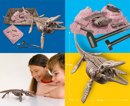 4M Dig a Mosasaurus Skeleton - Educational Fossil Excavation Kit for Kids Ages 8+ - Uncover a Realistic Mosasaurus Model with Tools & Fun Facts - Perfect for Aspiring Paleontologists