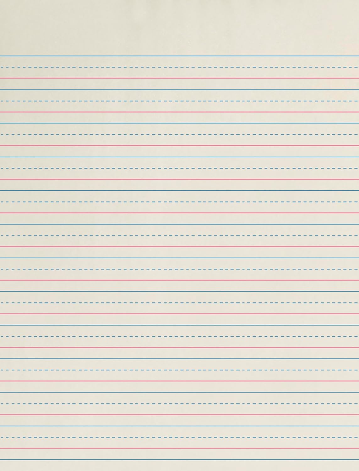 School Smart Zaner-Bloser Writing Paper, Handwriting Practice Lined Paper, Grade 2 to 3 Learning, 1/2 Inch Rule, 10-1/2 x 8 Inches, 500 Sheets