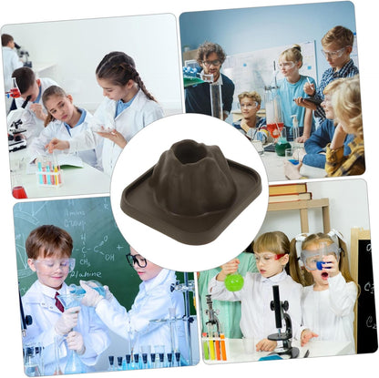 Toddmomy 25Pcs Volcano Science Kit, Plastic Volcanic Eruption Model for Kids STEM Education, Reusable Classroom DIY Experiment Prop