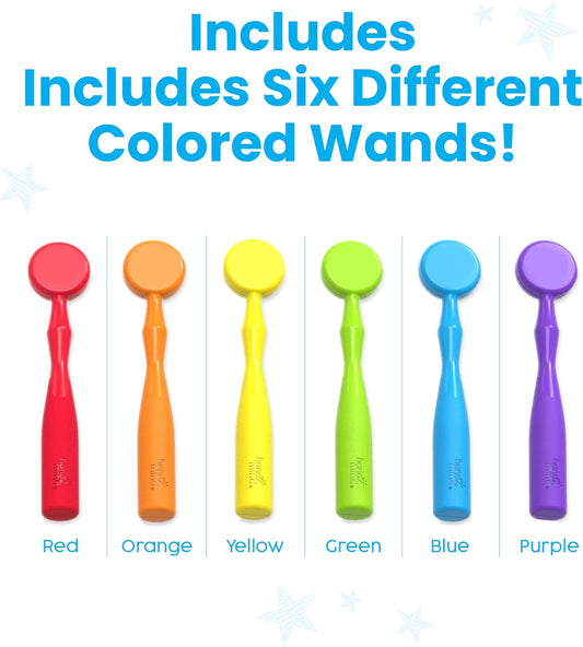 hand2mind Magnetic Wands for Kids, Magnet Wands, Magnets for Kids Science, Magnets for Teaching, Preschool Science Classroom Supplies, Magnet with Handle, Elementary Teacher Must Haves (Set of 6)