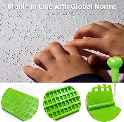 The Blind Abacus - Professional 15-Row Braille Learning Tool with Tactile Signs, ABS Material - Ideal for Math Concept Learning (14+ Years Old and Above to use)