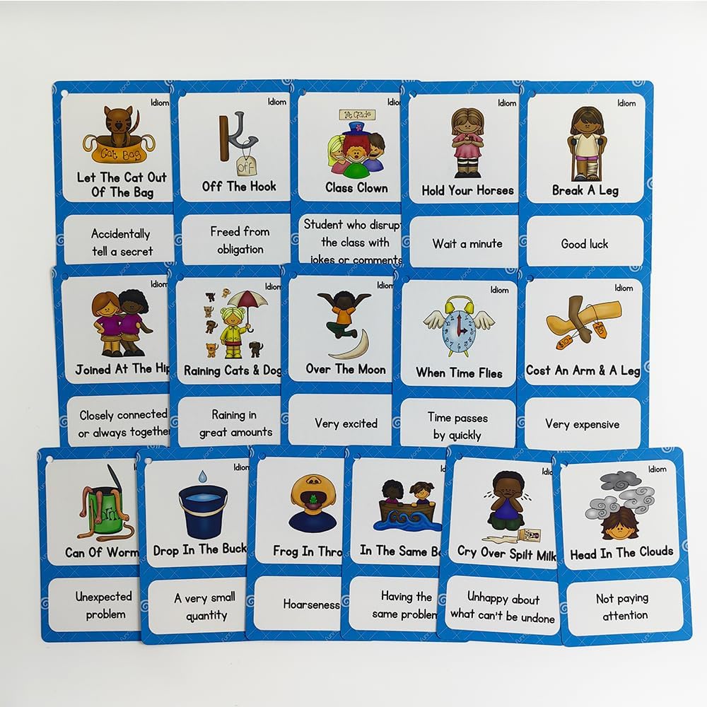 Lilias Irregular Past Tense Verbs English Grammar Double-Side Learning Flash Cards - 24 Card Set for Homeschool, Preschool, Primary School, ESL, Autism, Vocabulary Building