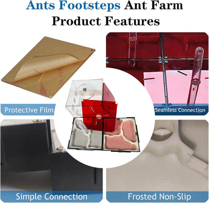 Ant Farm Nest Science DIY Terrarium Kit Care for Live Ants Ant Habitat with Water Tower Nurturing Room and Comprehensive Observation