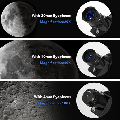 HSL70400 Telescope for Kids 8-12,Telescope for Adults high Powered,70mm Aperture 400mm Focal Length Refractor Astronomy telescopes Kids 5-7 6 Year Old White