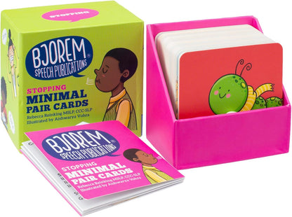 Bjorem Speech Minimal Pairs Stopping: Speech Therapy Cards for Children - Improve Articulation and Phonemic Awareness | Educational Materials | Speech Materials