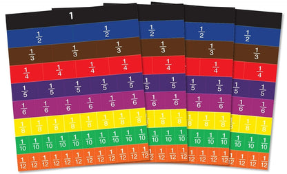NewPath Learning Fraction Tiles Activity Kit, Grades 3 to 5