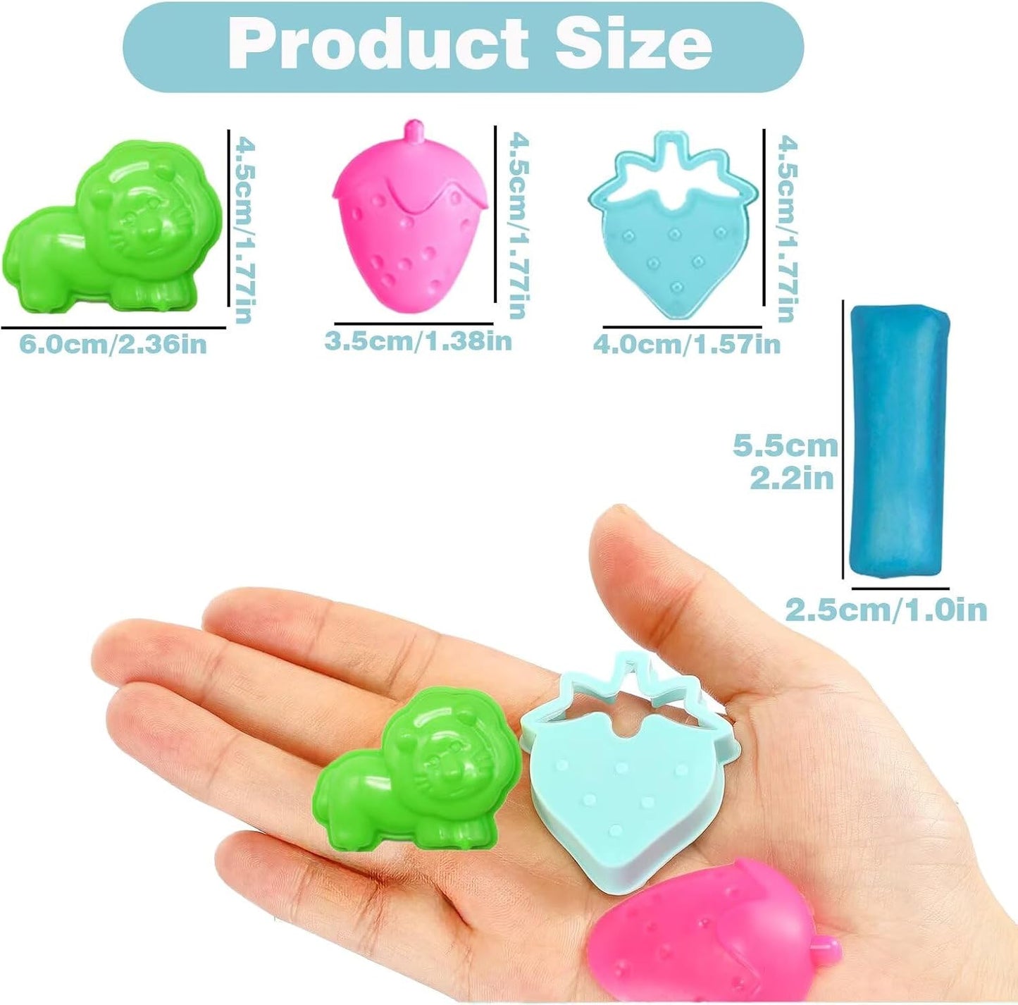Unleash Creativity with 6 Unique Dino Molds Dough Toys Dough Accessories Set.Ideal as a Gift for Kids Aged 3-4-8 Years