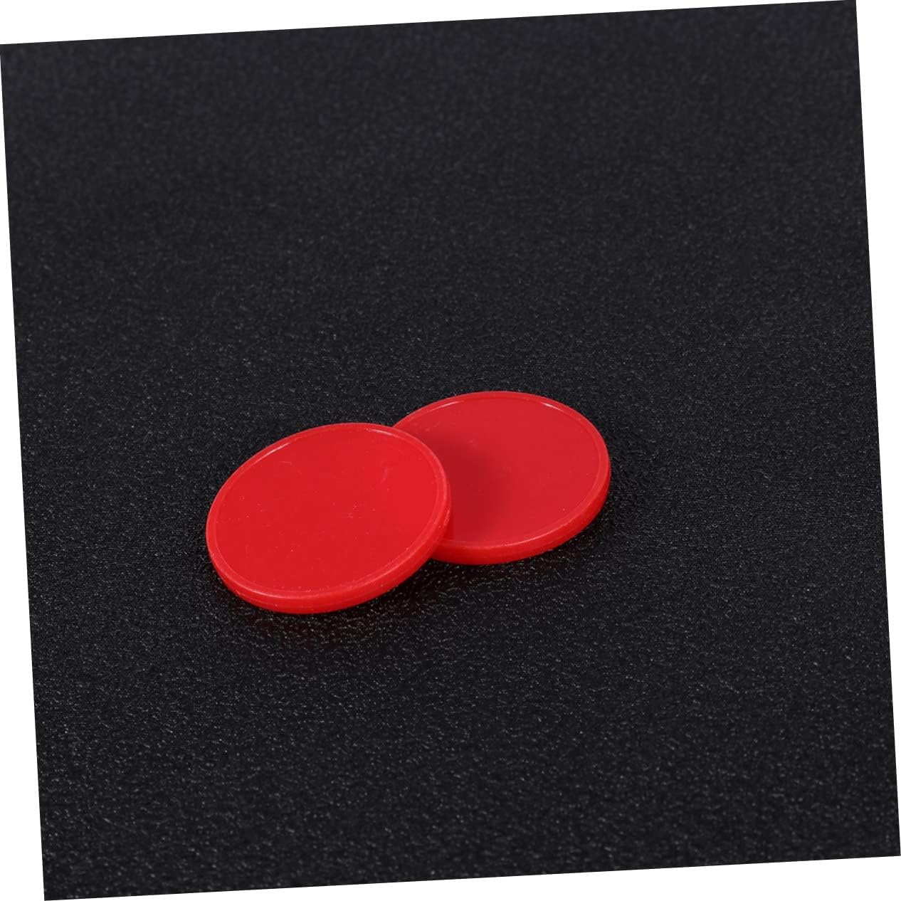 Hemoton 200Pcs Colorful Counting Chips Plastic Bingo Game Tokens for Math Learning Fun Activities for Home School Classroom Use Red Round Pieces