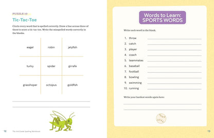 The 3rd Grade Spelling Workbook: 95+ Games and Puzzles to Improve Spelling Skills
