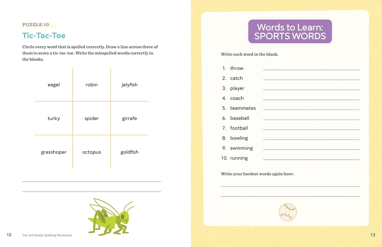 The 3rd Grade Spelling Workbook: 95+ Games and Puzzles to Improve Spelling Skills