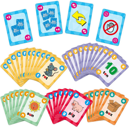 Broytain CVC Phonics Games for Toddlers,CVC Word Toy for Kids,Reading Card Game for Ages 4 5 6,Phonics Flash Cards to Learn Words,Educational Flashcards for Preschool Kindergarten, and Homeschool
