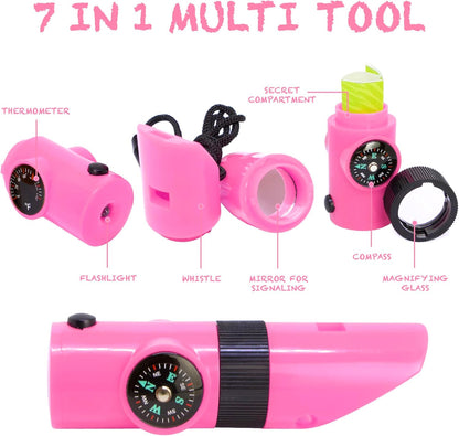 Kidz@Play Bug Hunting Kit, Vest, Hat, Binoculars, Lg. Net, Bug Container, Whistle, Flashlight, Magnifier, Thermostat, Compass, Tweezers