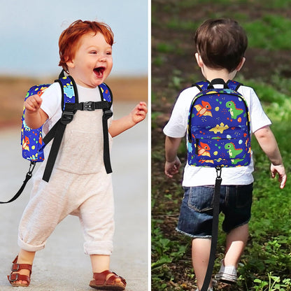 Accmor Toddler Backpack Leash with Anti Lost Wrist Link, Cute Mini Child Walking Harnesses Keep Kids Close Back Pack Rope Tether Rein for Baby Boys (Pink/Unicorn)