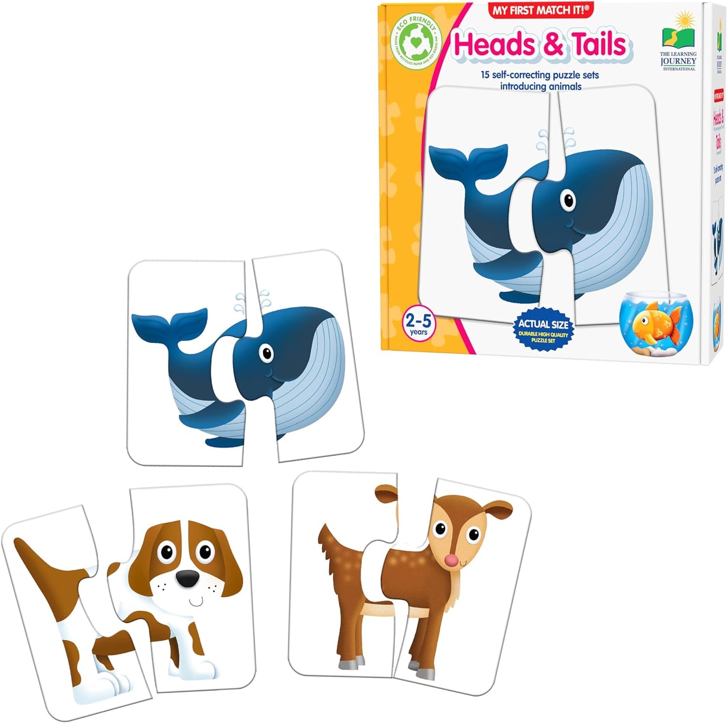 The Learning Journey: My First Match It - Dinosaurs - 2 Year Old Toys, Puzzles for Toddlers, Toddler Puzzle, Educational Toys for 2 Year Old - 15 Self-Correcting Matching Puzzles - Award Winning Toys