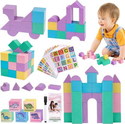 Marble Run for Kids - 133 PCS Construction Building Blocks Toys with Plastic Marbles, Maze Marble Track STEM Educational Toy, Birthday Gifts for Boys and Girls