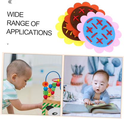 Uonlytech 1 Set Lacing Montessori Educational Cloth Lacing for Engaging Fine Motor Skills Activity Imaginative Play for Home and Classroom