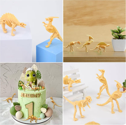 HAVAGDTM 110PCS Dinosaur Fossil Skeleton Dinosaur Skeleton Toys Assorted Figures Dino Bones for Birthday Party Science Play Dino Sand Dig Party Favor Decorations 2.5Inch