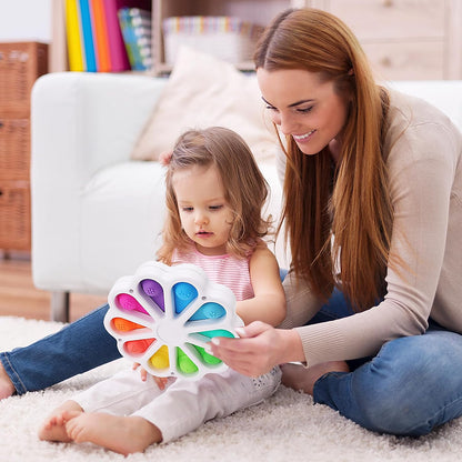 Pop Fidget Sensory Toys for Toddlers 1-3, Montessori Toys for 1 2 3 Year Old, Toddlers Push and Popping Bubbles Digits Number Learning Sensory Preschool Toy