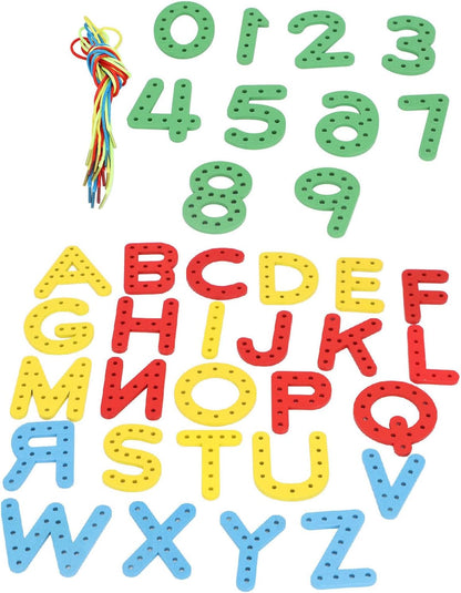 Uppercase Lacing Alphabet, 26 Letters Learning Must Haves, Teacher and Home School Supplies, Alphabet String Letter for Kids, Back to School Supplies