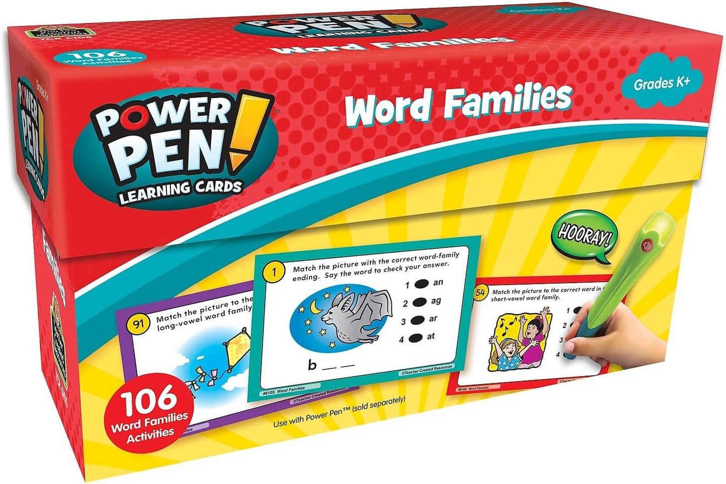 Teacher Created Resources Power Pen Learning Cards: Blends & Digraphs