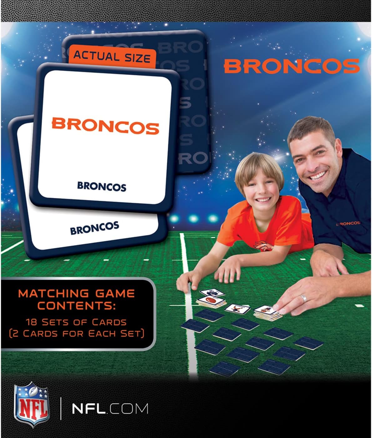 MasterPieces Sports Games - NFL Matching Game - Game for Kids and Family - Laugh and Learn