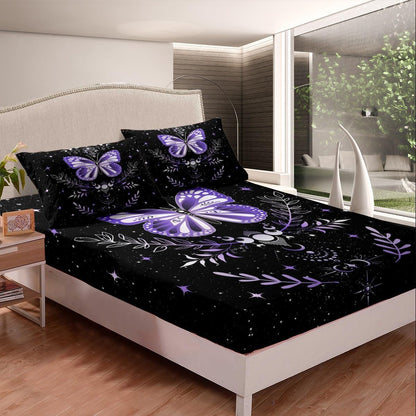 Drum Kit Fitted Sheet,Full Size Rock Music Collections Musical Instruments Theme,Soft Decorative Fabric Bedding Deep Pocket for Children Teens Young Boys Girls,with 2 Pillowcases