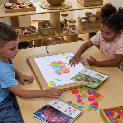 Kaplan Early Learning Translucent Tangram Tiles - 250 Pieces