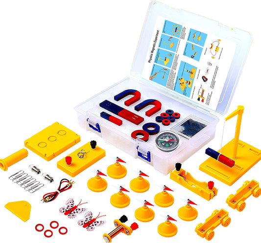 EXBEPE Large Science Lab Magnet Kit Physics Electromagnet Experiment Set for School Education Science Experiment Tools Teacher Supply