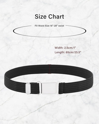 AWAYTR 3 PCS Kids Adjustable Magnetic Belts - Easy to Use Magnetic Buckle Belt for Boys and Girls