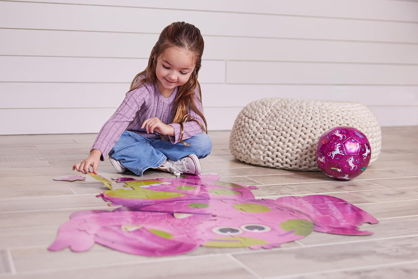 Crocodile Creek Above + Below 48-Piece Jigsaw Floor Puzzle - Fun Floor Puzzles for Kids Ages 4-8, Jumbo Unicorn