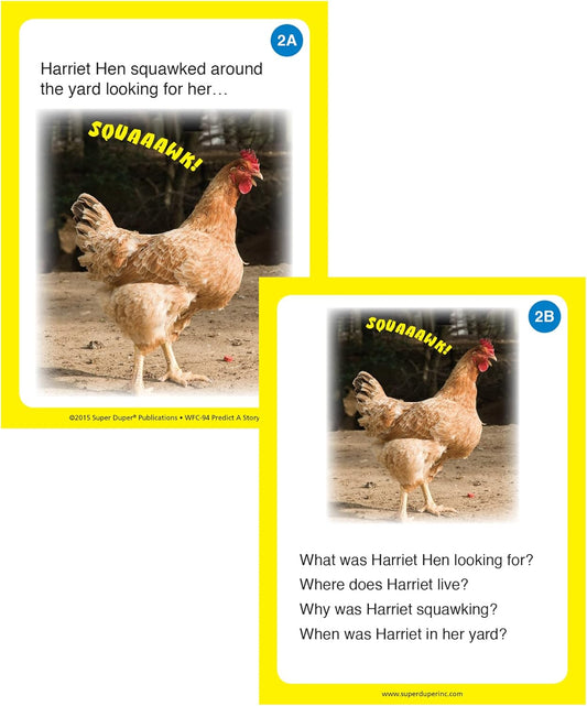 Super Duper Publications | Predict A Story Flash Card Fun Deck | Educational Learning Resource for Children