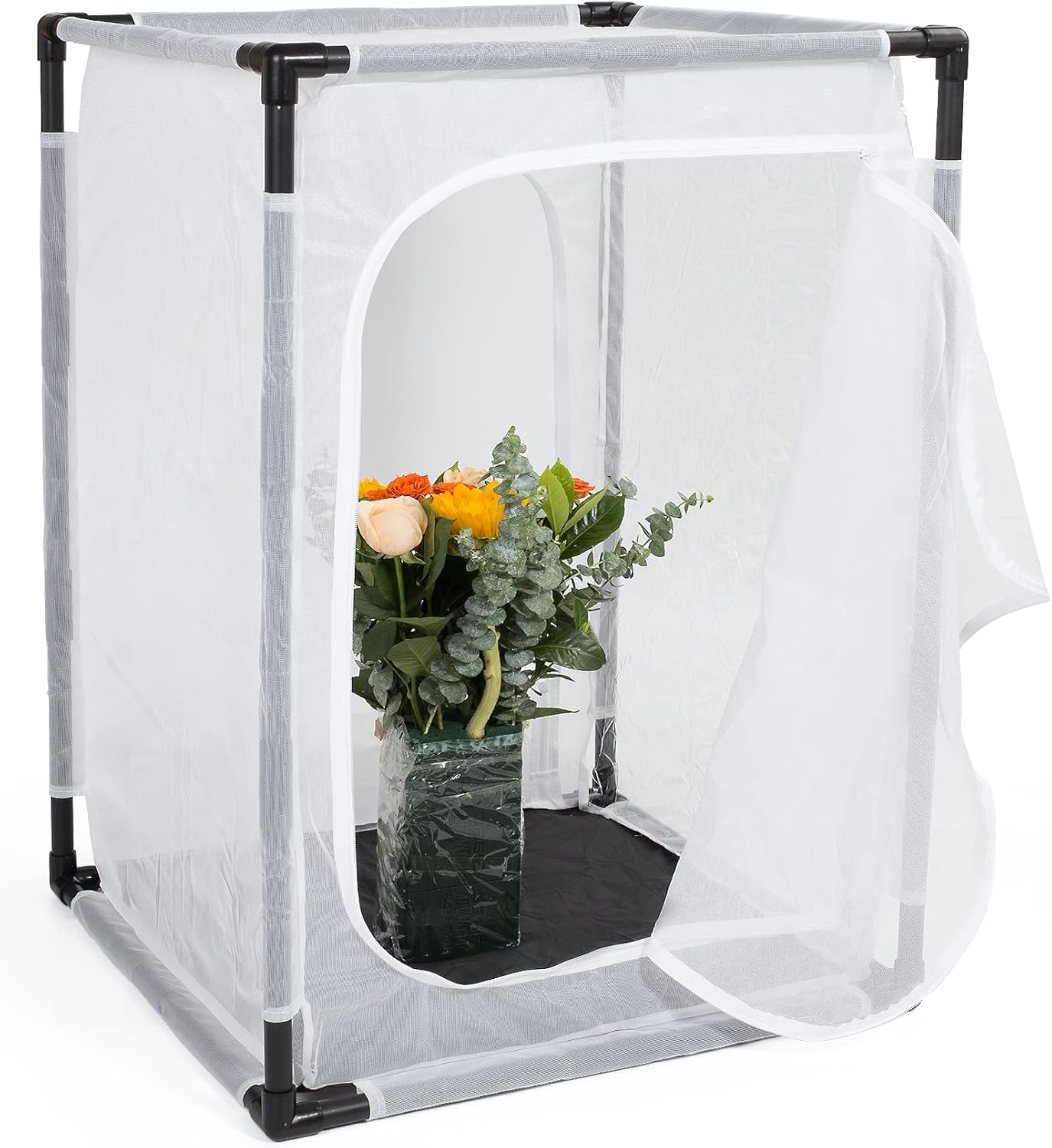 RESTCLOUD 30" Large Monarch Butterfly Habitat Cage, Outdoor Insect Mesh Cage Terrarium 16.5" x 16.5" x 30"