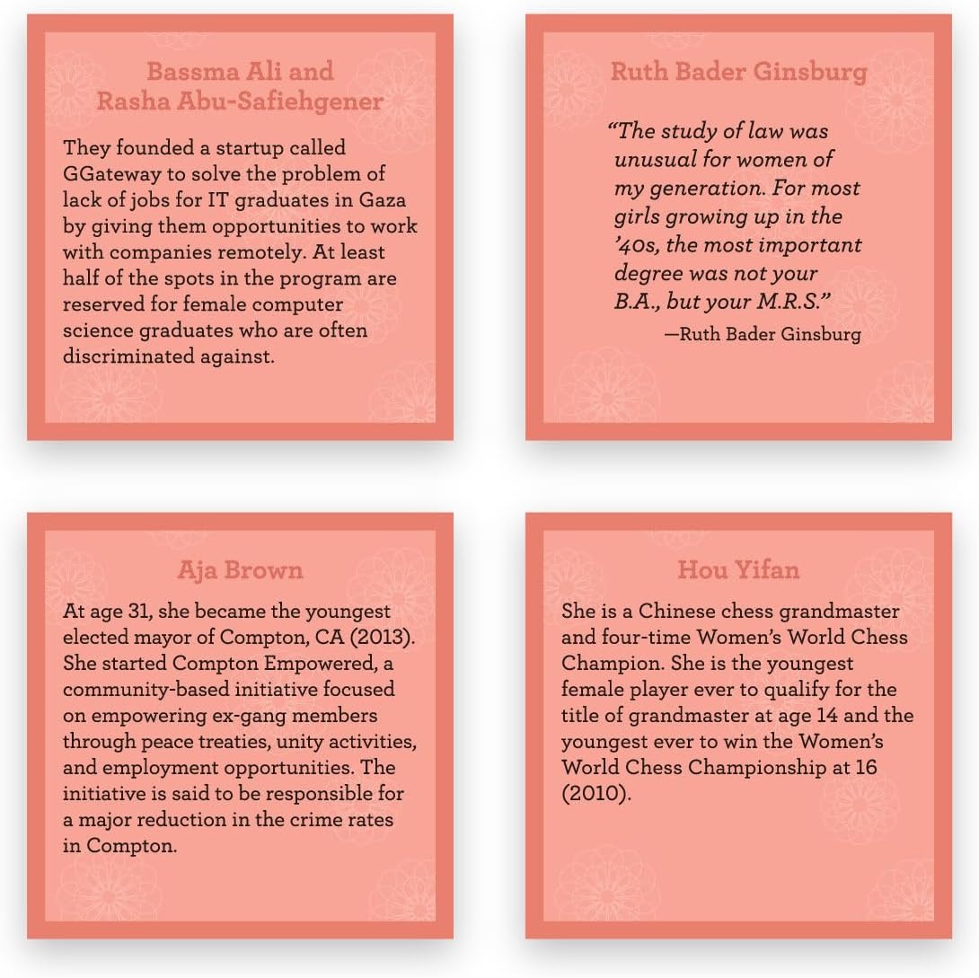 TableTopics Inspiring Women for Girls Question Card Game - 135 Conversation Starter Cards for Young Women to Use in School, with Family at Dinner Table, at Game Nights, & at Sleepovers