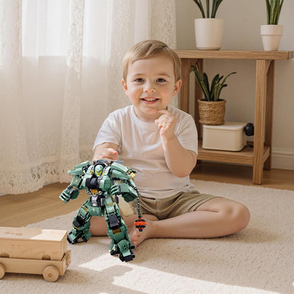 Ice Warrior Mech Building Blocks Sets Transforming Mech Robot Building Kits Mech Action Figures Model Toys Gift for Adults Kids Teens 561 PCS