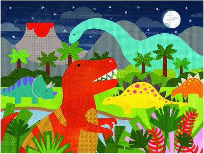 Petit Collage Floor Puzzle, Secret Garden, 24-Pieces – Large Puzzle for Kids, Completed Garden Puzzle Measures 18” x 24” – Makes a Great Gift Idea for Ages 3+
