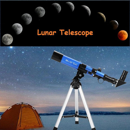 Kids Telescope 400x40mm with Tripod & Finder Scope, Portable Telescope for Kids & Beginners, Travel Telescope with 3 Magnification Eyepieces and Moon Mirror