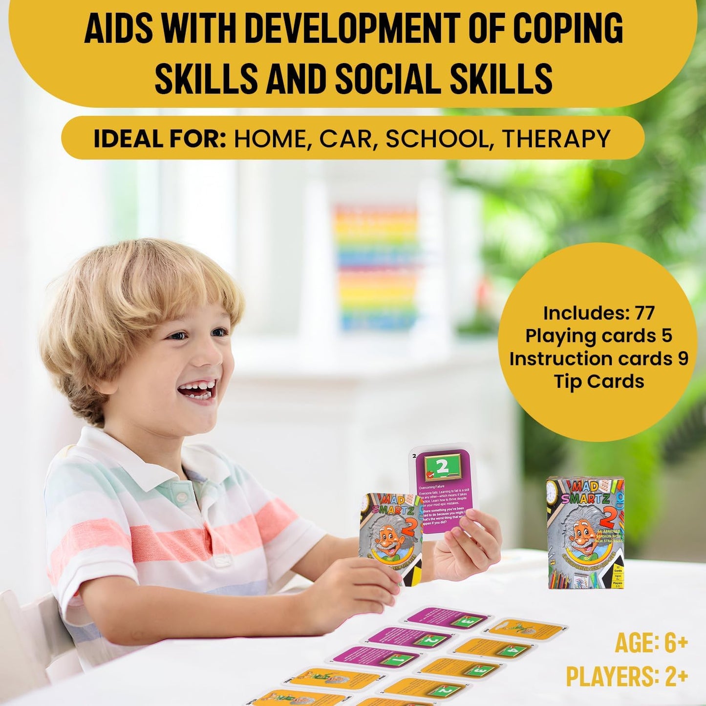 Thought-Spot Mad Smartz Anger Management & Social Skills Game for Kids & Teens | Impulse Control & CBT Tool for Emotional Regulation | for Home, School, or Therapy | Autism & ADHD Must-Have