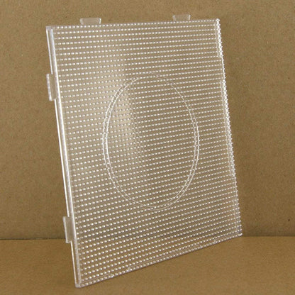 4pcs - 2.6mm Mini Fuse Beads Boards, Large Clear Pegboards Kits, with Gift 4 Lroning Paper (4)