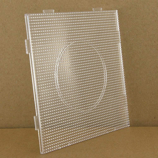 4pcs - 2.6mm Mini Fuse Beads Boards, Large Clear Pegboards Kits, with Gift 4 Lroning Paper (4)