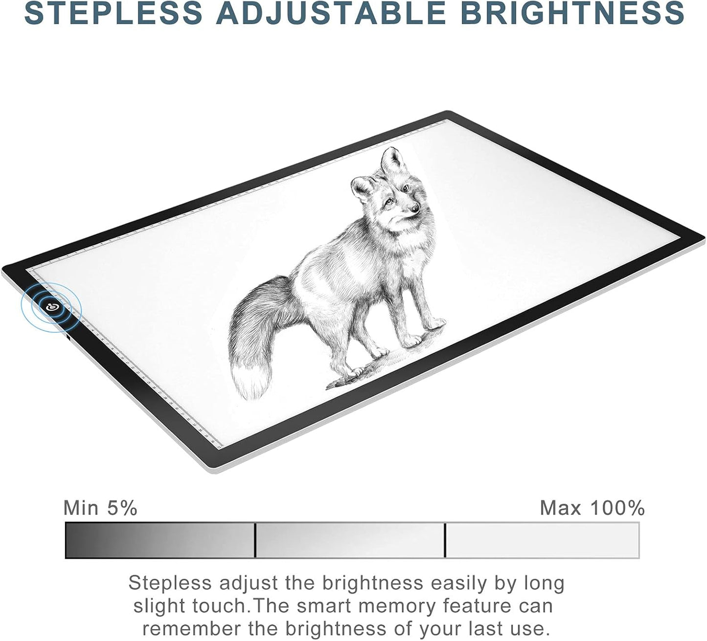 LitEnergy A4 LED Copy Board Light Tracing Box, Adjustable USB Power Artcraft LED Trace Light Pad for Tattoo Transferring, Drawing, Sketching, Animation, Stenciling, Diamond Art Painting Accessories
