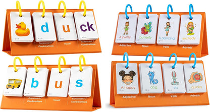 Phonics Games Sentence Building Flash Cards for Kids, CVC Word Games Sight Words for Kindergarten, Preschool Learning Special Education Speech Therapy Tools